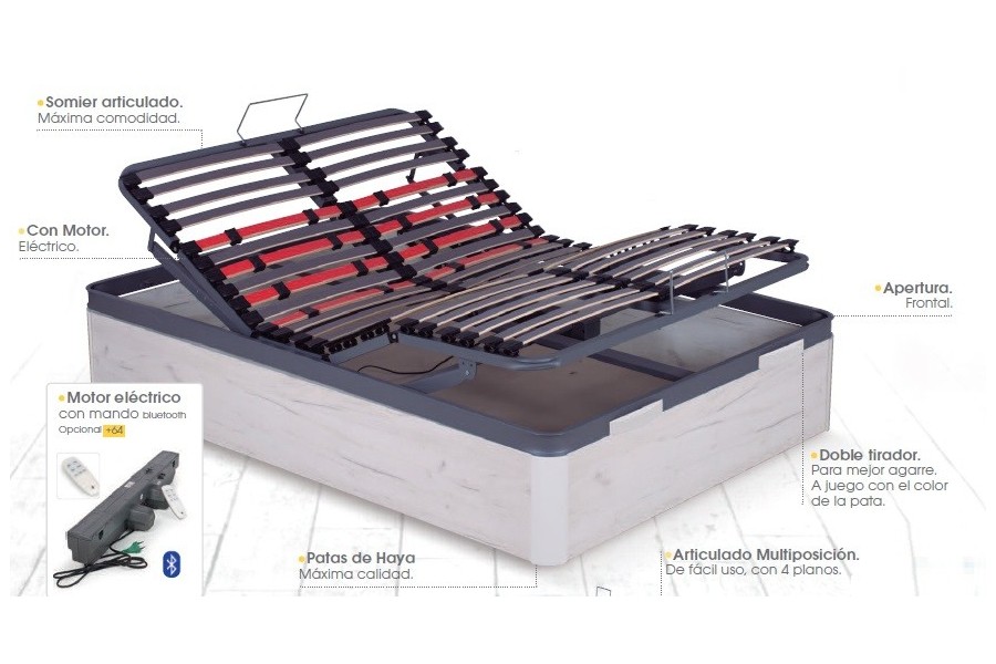 Canapé con somier eléctrico Ref. Bruselas 3075